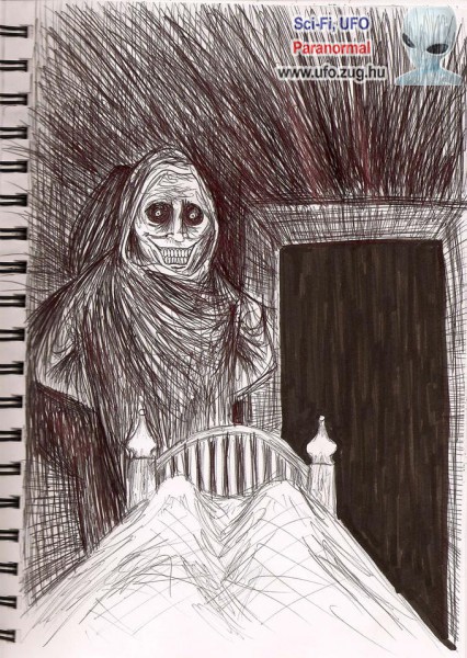 Félelmetes rajz egy látogatóról