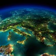 Európa éjszaka az űrből